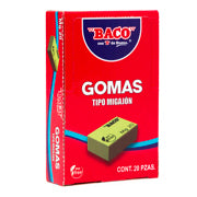 BACO - Goma Baco Migajón MG-20 Caja c/20 Pzas