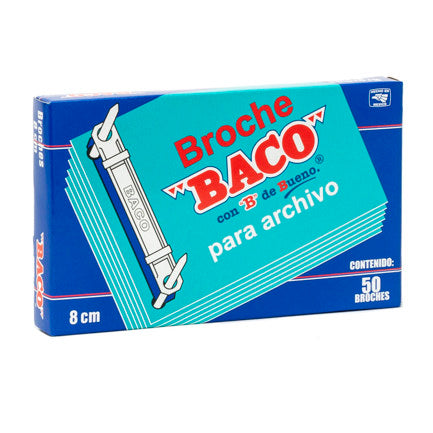 BACO - BROCHE BACO ARCHIVO 8 CMS C/50