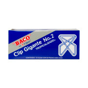 BACO - Clip Baco Gigante #2 Zincado Caja c/50 Clips