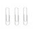 BACO - Clip Niquelado Baco #1 Paquete c/10 Cajas c/100 Clips c/u