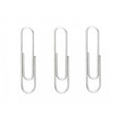 BACO - Clip Niquelado Baco #1 Paquete c/10 Cajas c/100 Clips c/u