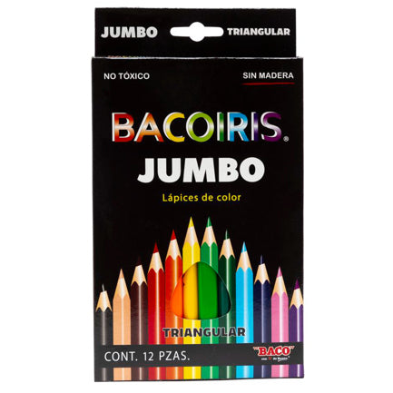 BACO - COLORES BACOIRIS TRIANGULARES JUMBO CAJA C/12