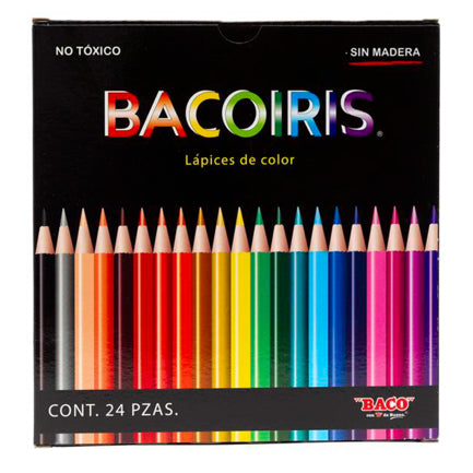 BACO - Colores Baco Bacoiris Redondos Colores Surtidos Caja C/24 Pzas