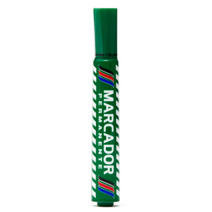BACO - MARCADOR BACO PERMANENTE PLASTICO VERDE C/12