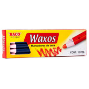 BACO - MARCADOR BACO CERA AZUL C/12