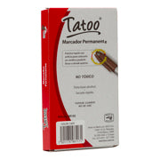 BACO - MARCADOR PERM TATOO P/FINO CAFE CAJA C/6