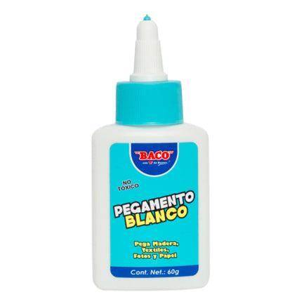 BACO - Pegamento Blanco Baco Frasco 60 grs