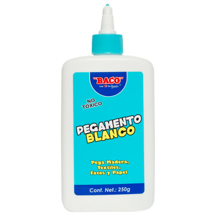 BACO - Pegamento Blanco Baco Frasco 250 grs