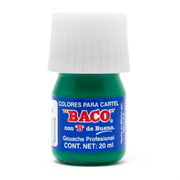 BACO - PINTURA BACO P/CARTEL 20ML VERDE ESMERALDA #63 CAJA/10