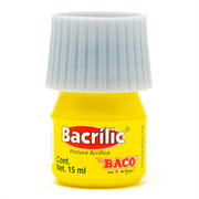 BACO - PINTURA BACO ACRÍLICA AMARILLO LIMÓN 15ML C/10