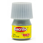 BACO - PINTURA BACO ACRÍLICA PLATA 15ML C/10