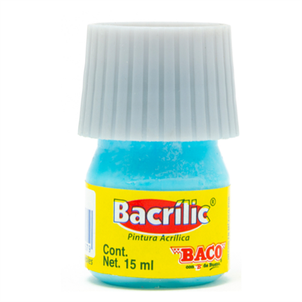 BACO - PINTURA BACO ACRÍLICA AZUL PASTEL 15ML C/10