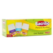 BACO - Pintura Baco Bacrílic Acrílica 15ml Color Ocre C/10 Pzas