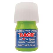 BACO - Pintura Baco para Cartel 20ml Color Verde Amarillento C/10 Pzas