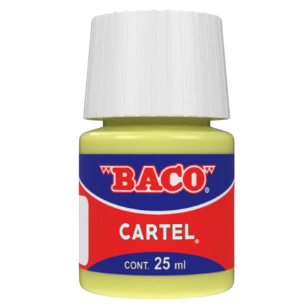 BACO - Pintura Cartel Baco 80 Amarillo Pastel 25ml