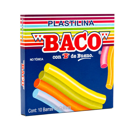 BACO - PLASTILINA BACO BARRITAS C/10