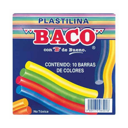 BACO - PLASTILINA BACO BARRITAS C/10