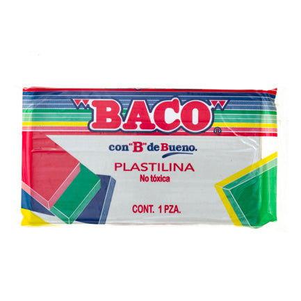 BACO - PLASTILINA BACO MARQUETA 180GR BLANCA No.60
