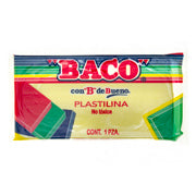 BACO - PLASTILINA BACO MARQUETA 180GRS COLOR AMARILLO PASTEL