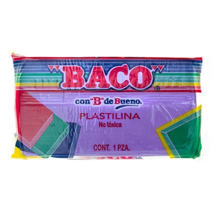 BACO - PLASTILINA BACO MARQUETA 180GRS COLOR LILA