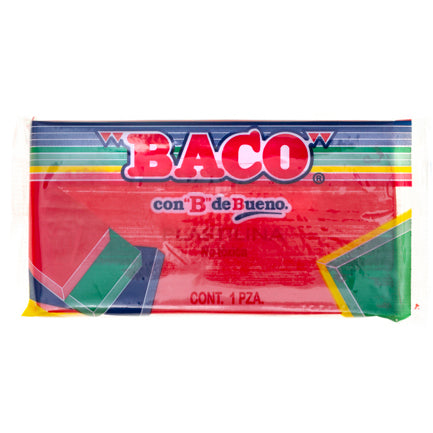 BACO - PLASTILINA BACO MARQUETA 180GRS COLOR ROJO CORAL