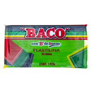 BACO - PLASTILINA BACO MARQUETA 180GRS COLOR VERDE LIMON