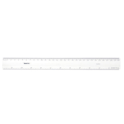 BACO - REGLA BACO TRANSPARENTE 5030 30CMS C/25