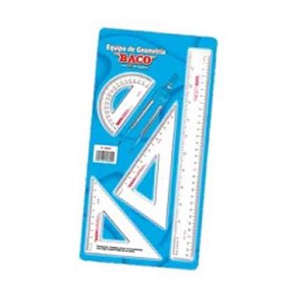 BACO - EQUIPO DE GEOMETRIA BACO 5050 FLEXIBLE C/COMPAS C-600