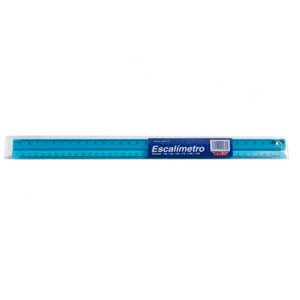 BACO - Escalímetro Baco RG021 30cm 6 Escalas Colores Surtidos Cartón Colgante