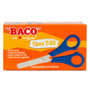 BACO - TIJERA BACO T-93 13 CMS (5") MANGO PLASTICO CAJA C/25