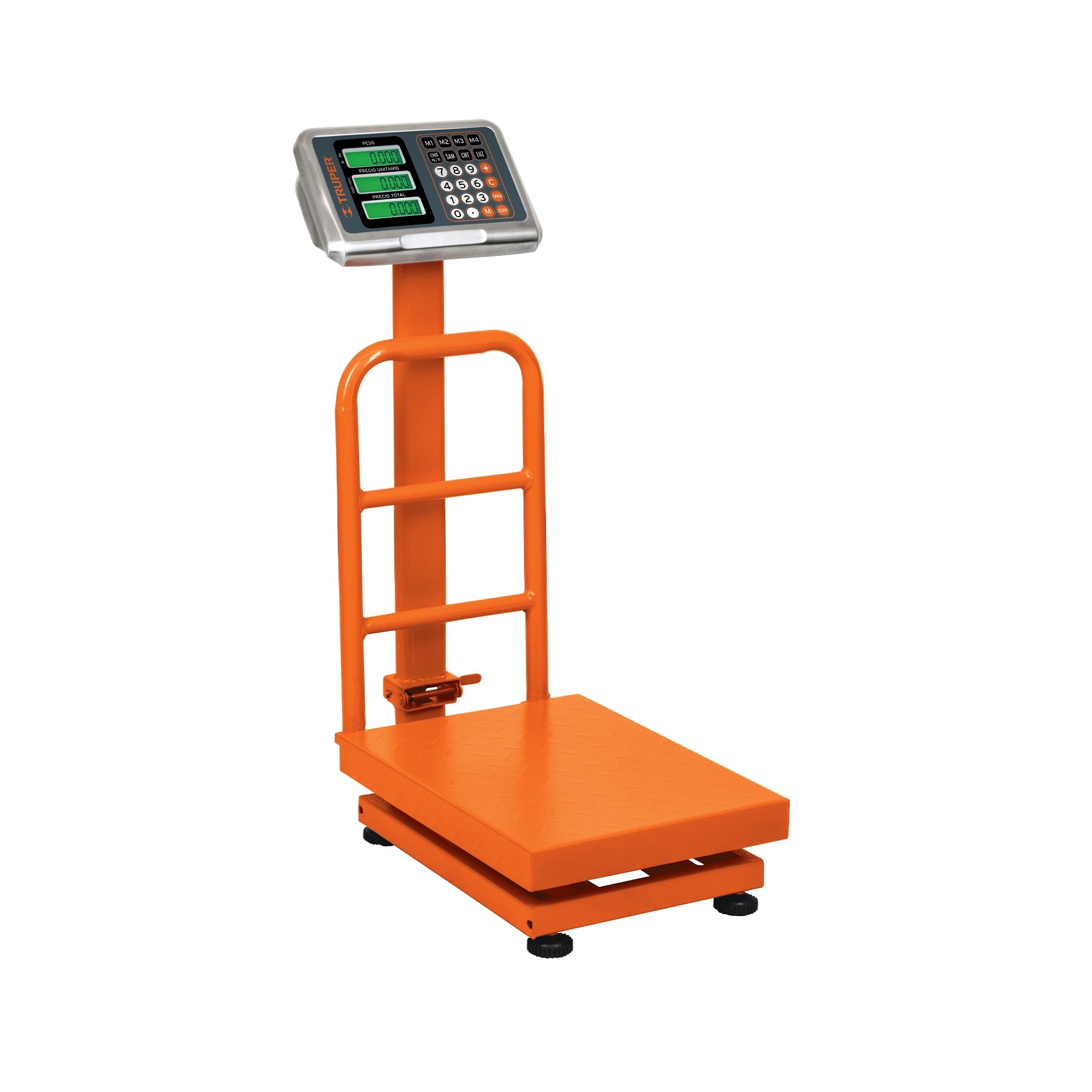 Bascula electronica de plataforma, plegable, 100 kg, Truper