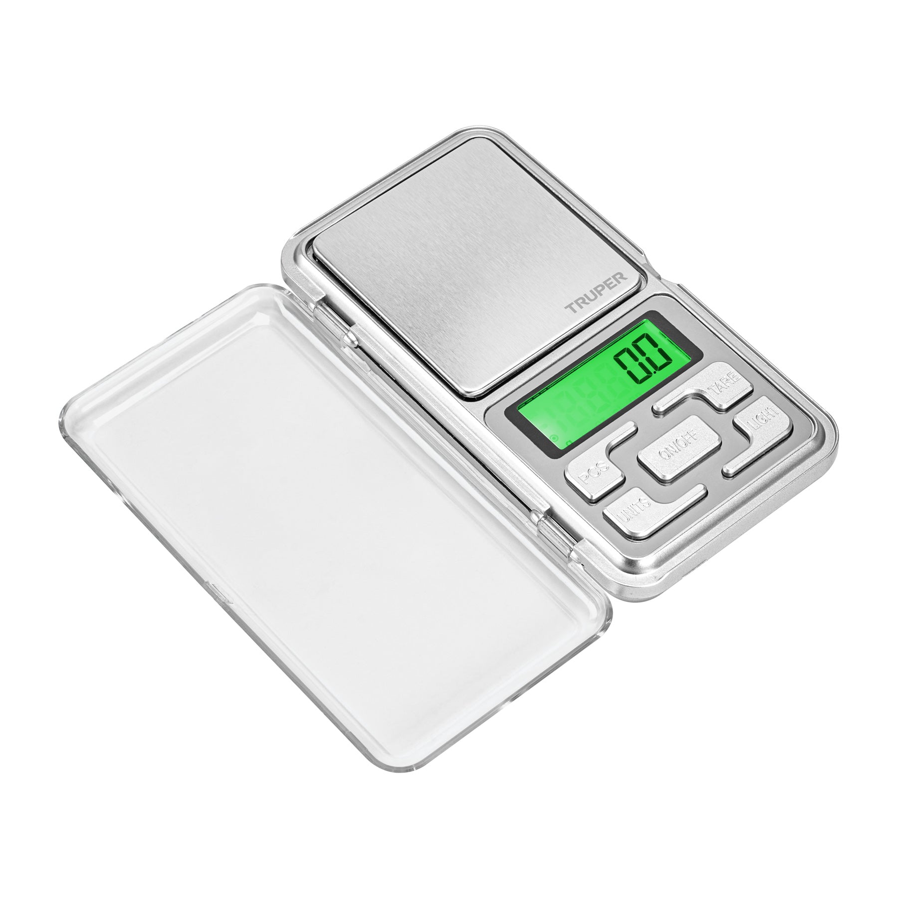 Bascula electronica de bolsillo, de pilas, 500 g, Truper