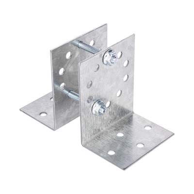 EPCOM INDUSTRIAL - Base Multiposición para postes de paso o esquina en cercos electricos 100% Acero galvanizado.