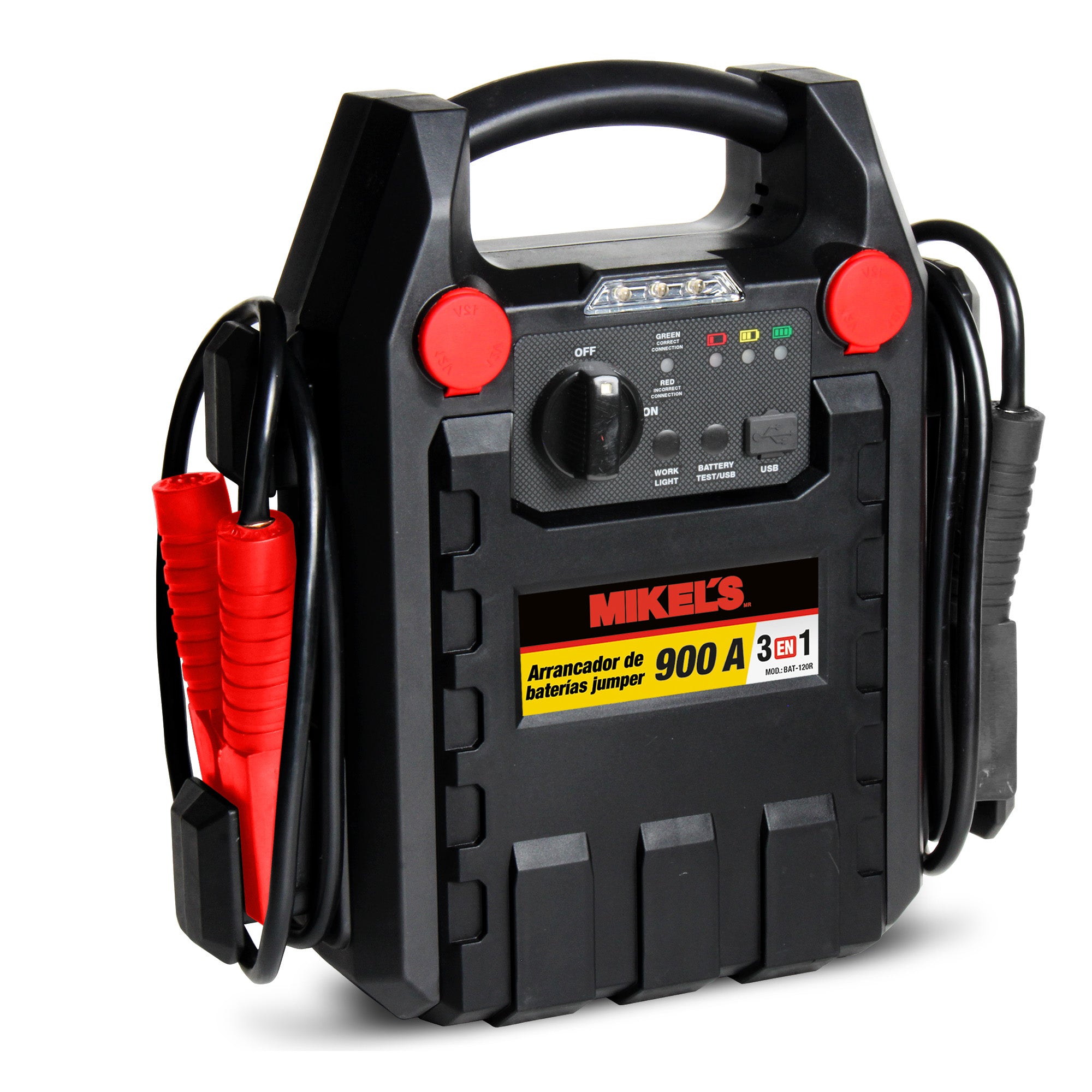 Arrancador de baterías jumper (900 amp)