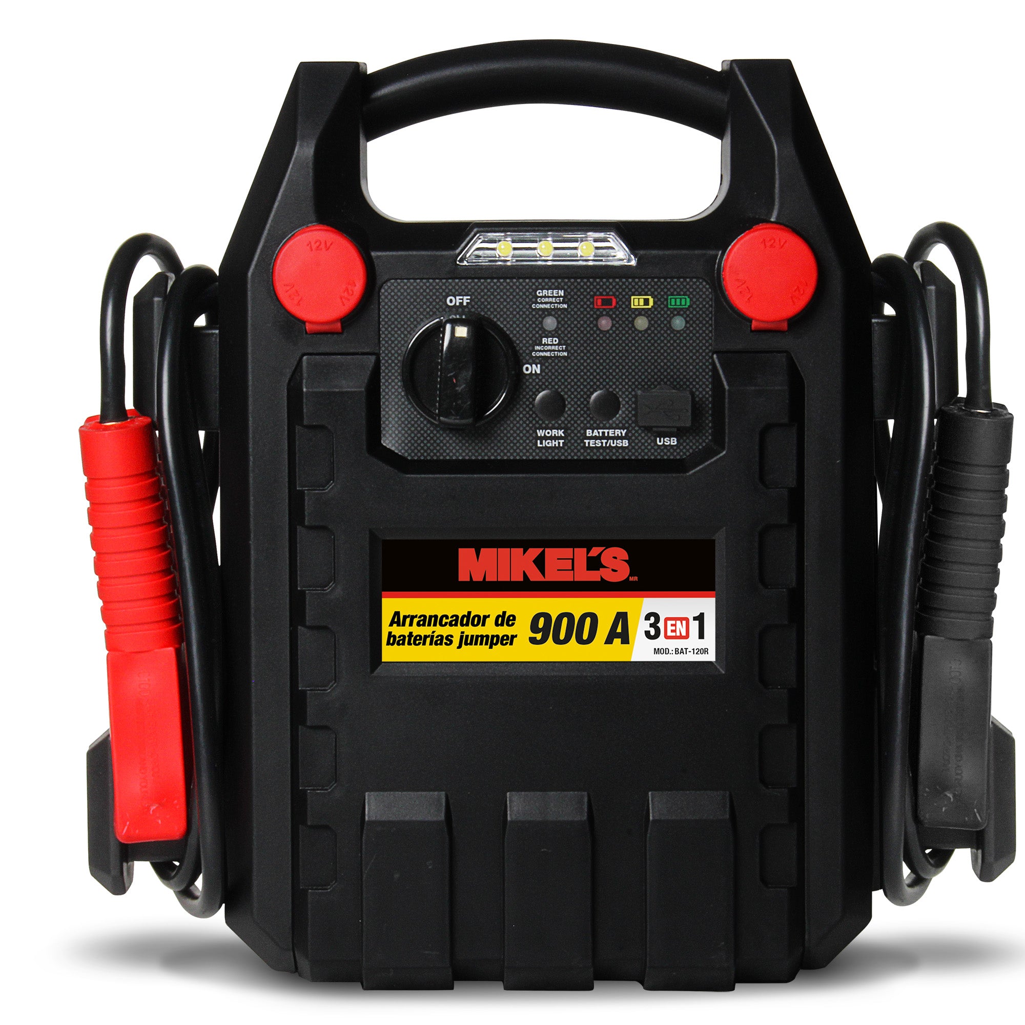 Arrancador de baterías jumper (900 amp)
