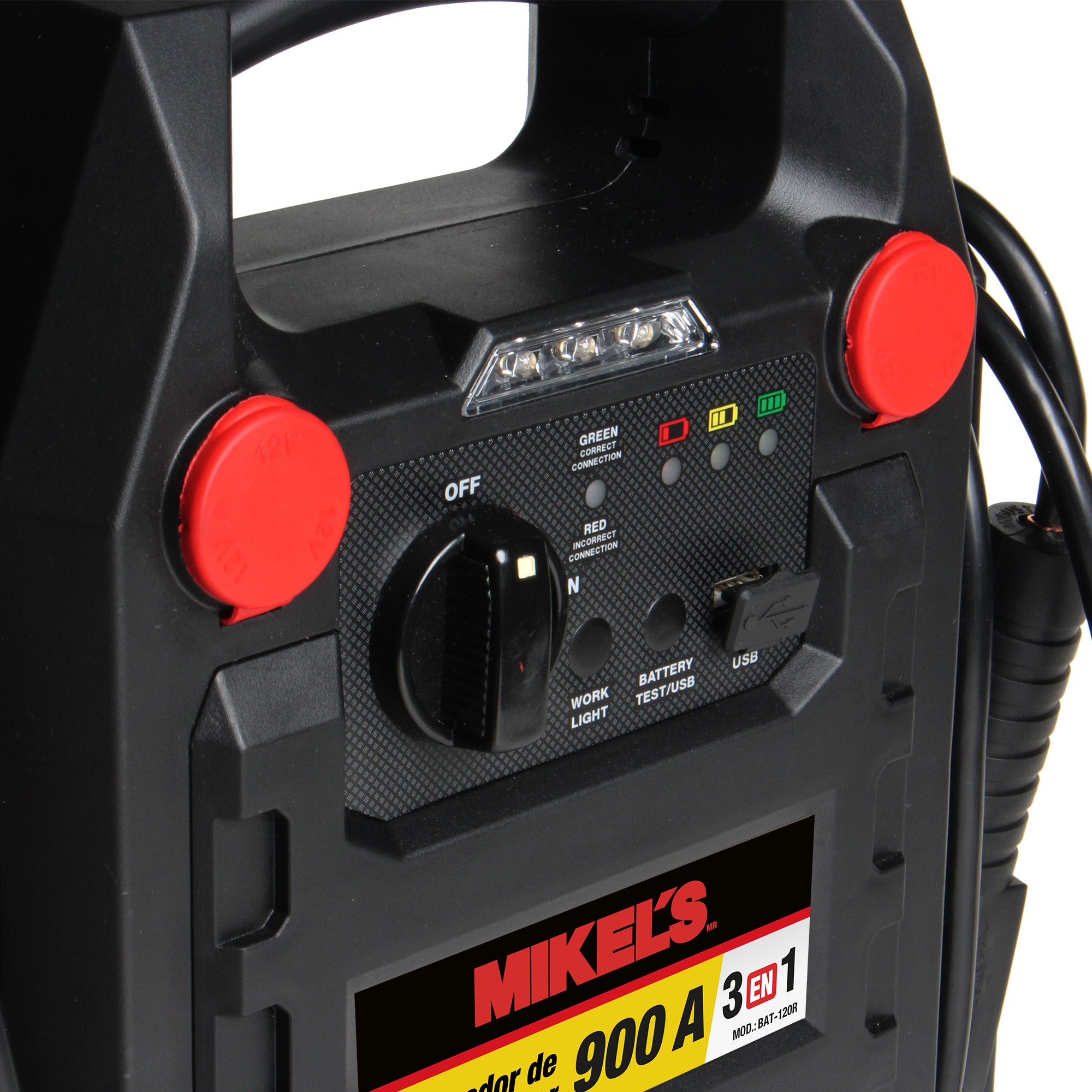Arrancador de baterías jumper (900 amp)