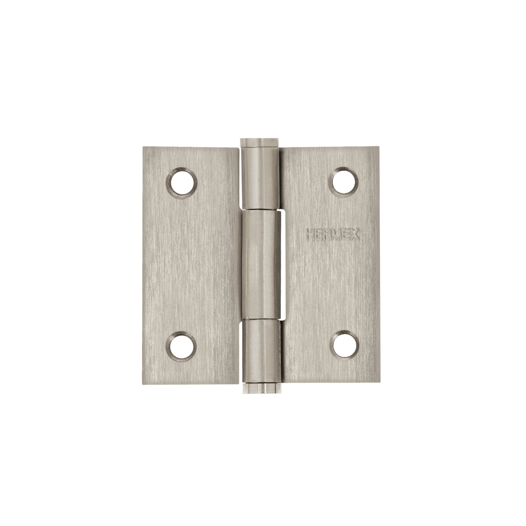 Bisagra cuadrada 2' acero inox, cabeza plana, HERMEX