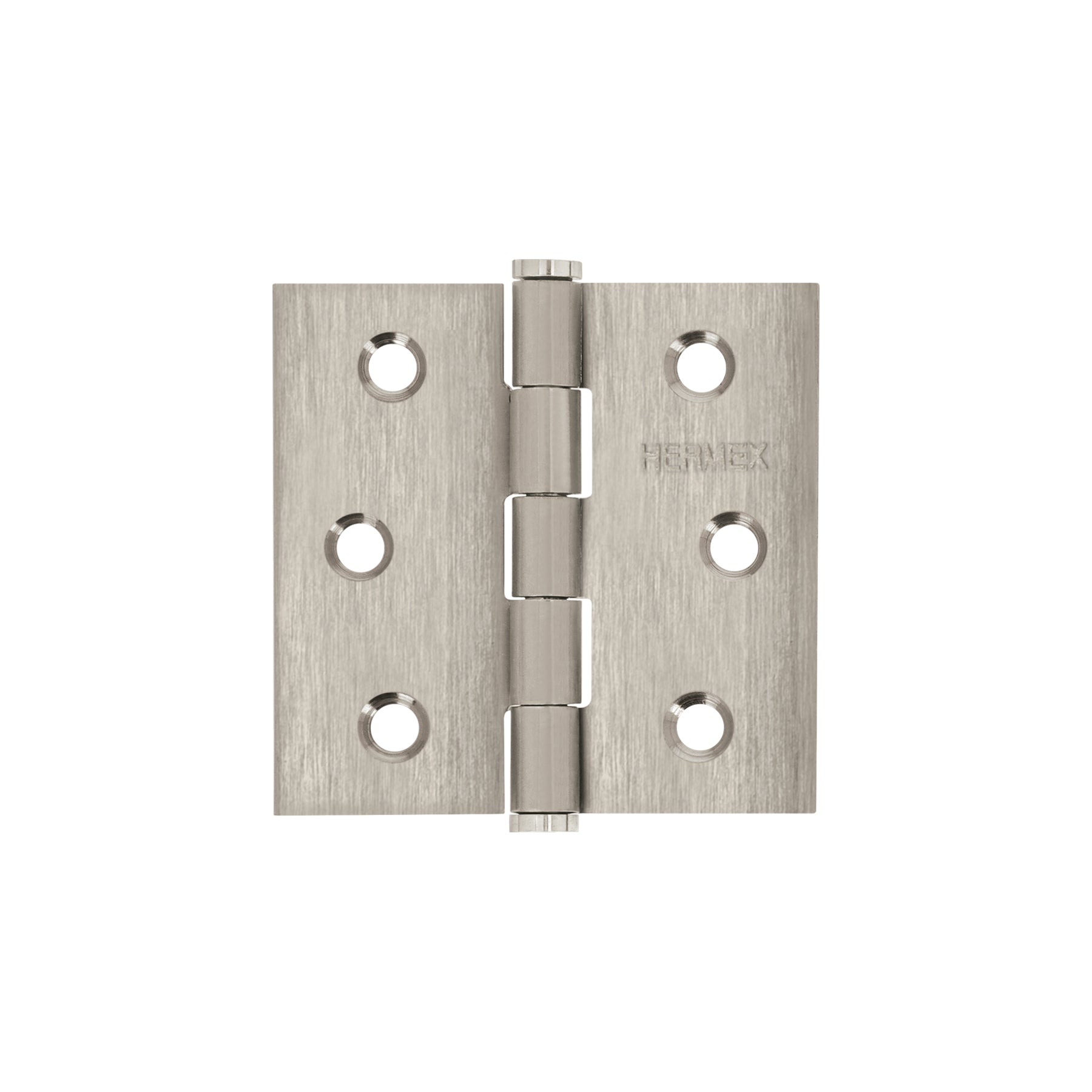 Bisagra cuadrada 2-1/2' acero inox, cabeza plana, HERMEX