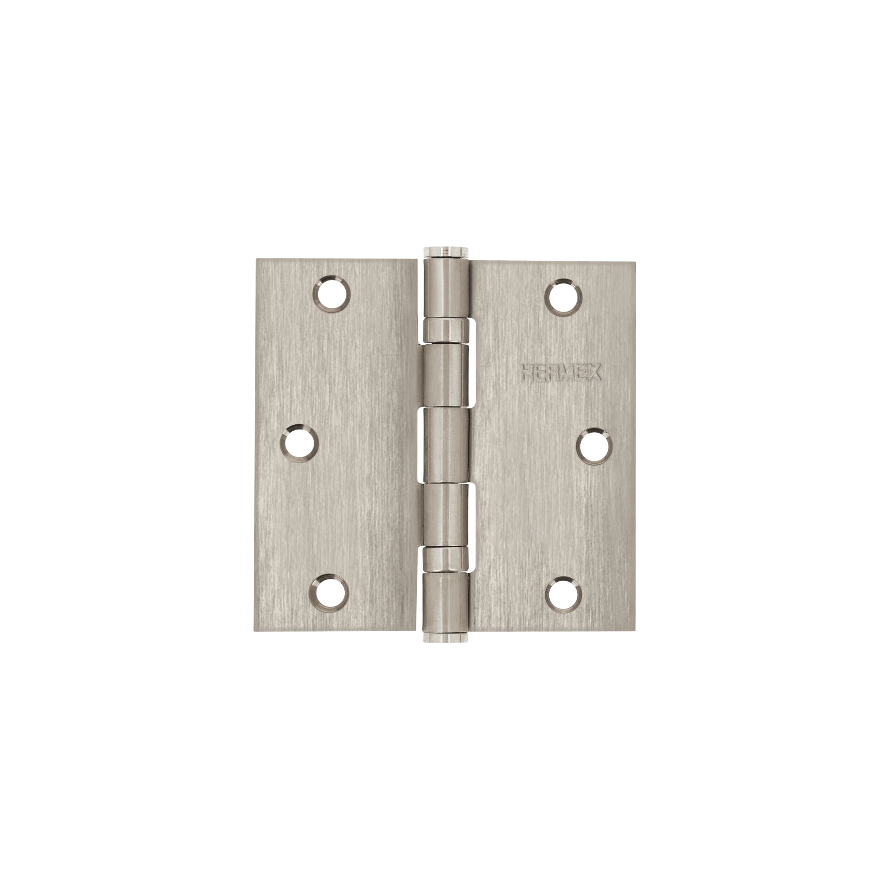 Bisagra cuadrada 3-1/2' acero inox, cabeza plana, HERMEX