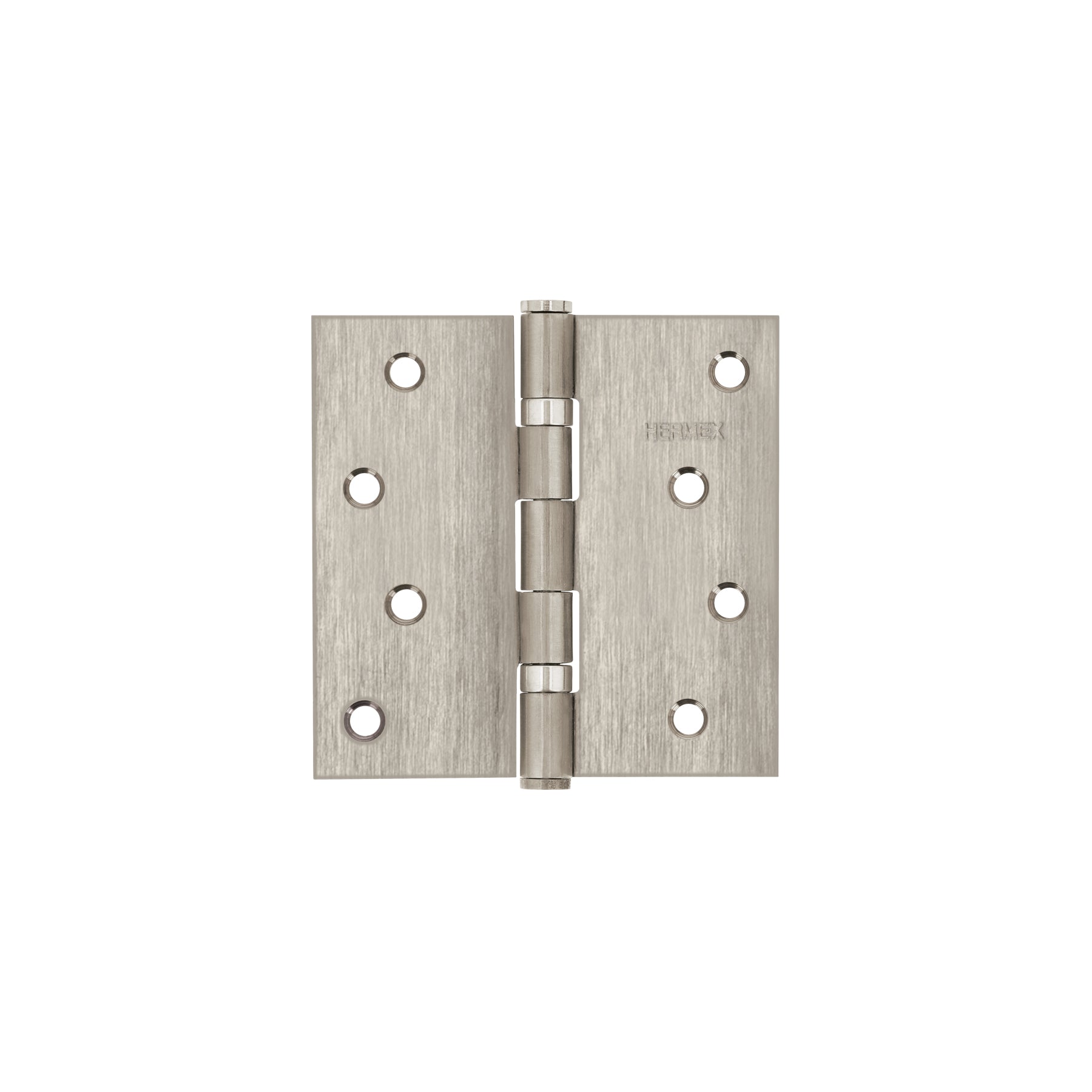 Bisagra cuadrada 4' acero inox, cabeza plana, HERMEX