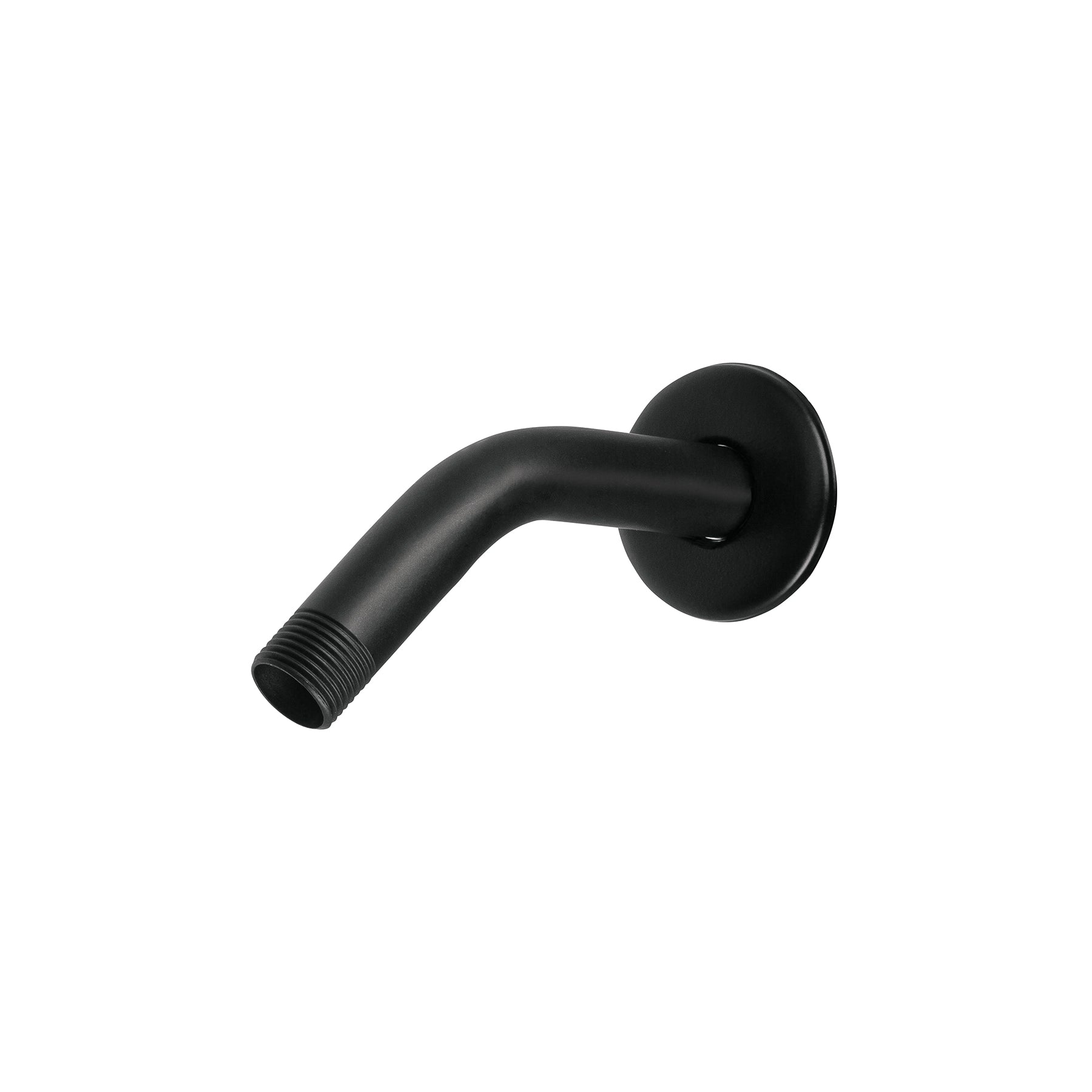 Brazo corto con chapeton para regadera, negro mate, Aqua