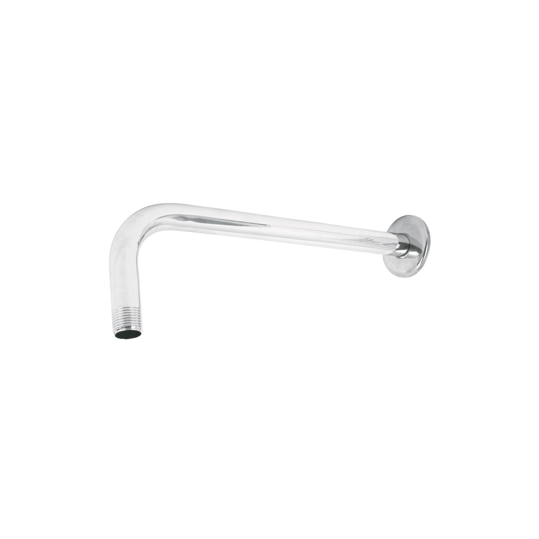 Brazo recto con chapeton para regadera, 30 cm, cromo, Foset