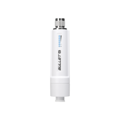 UBIQUITI - Radio Doble Banda Bullet airMAX AC hasta 160 Mbps en 2.4 GHz (2412-2472 MHz) o 300 Mbps en 5 GHz (5150-5875 MHz)