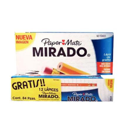 BEROL - LAPIZ MIRADO 2 C/72 + 12 GRATIS