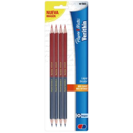 BEROL - LAPIZ BICOLOR BEROL VERITHIN TARJETA C/4 PZAS