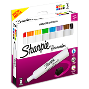 ACUACOLOR - Marcador Acuacolor Sharpie Base Agua Estuche C/8 Pzas