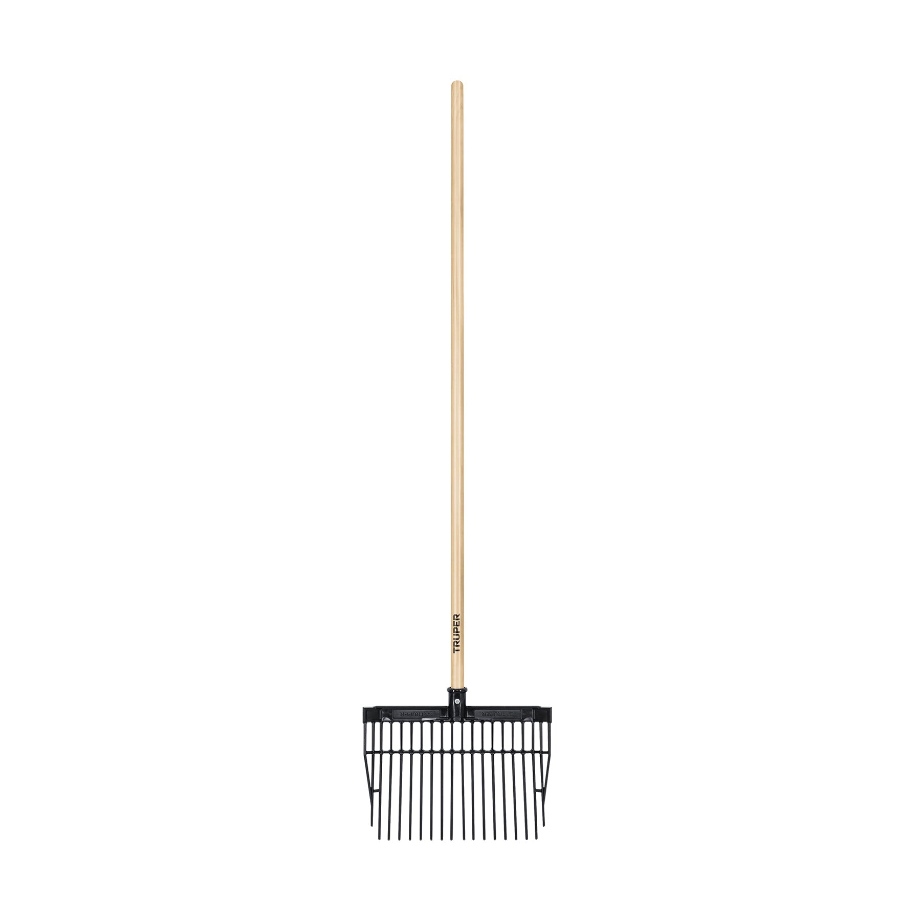 Bieldo para estiercol 16 dientes, mgo largo 54' cab/plastica