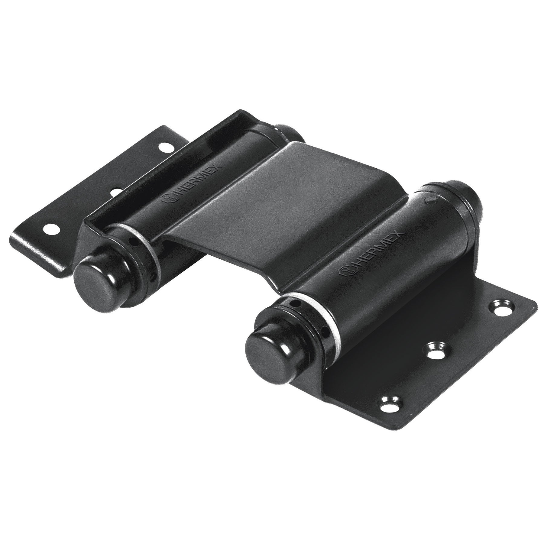 Bisagra de doble accion 3' acero negro, HERMEX