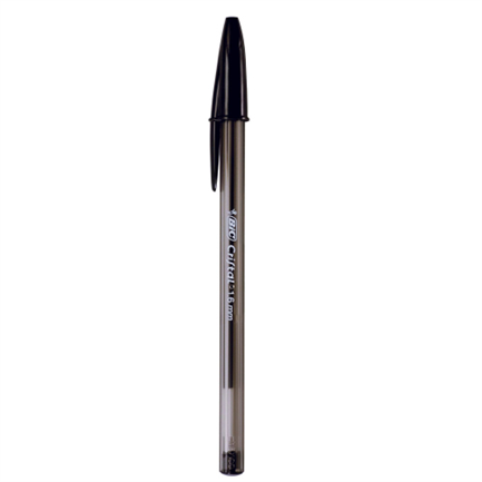 BIC - Bolígrafo BIC Cristal Intenso Punto Extra Grueso 1.6mm Color Negro C/12 Pzas