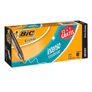 BIC - Bolígrafo BIC Cristal Intenso Punto Extra Grueso 1.6mm Color Negro C/12 Pzas